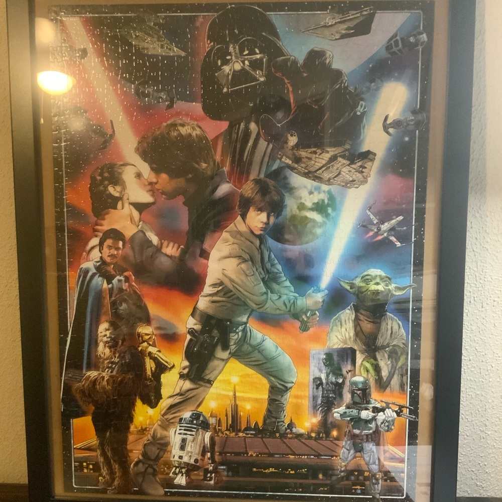 Framed Star Wars Vintage Puzzle.